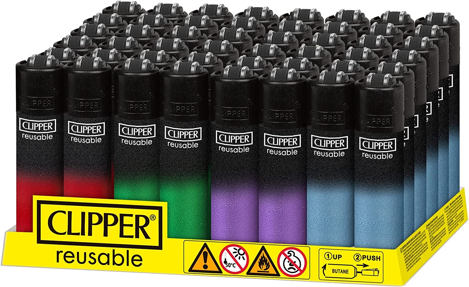Clipper Lighter Tray Black Crystal Gradient