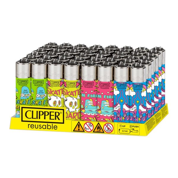 Clipper Lighter Tray Rolling on Fire