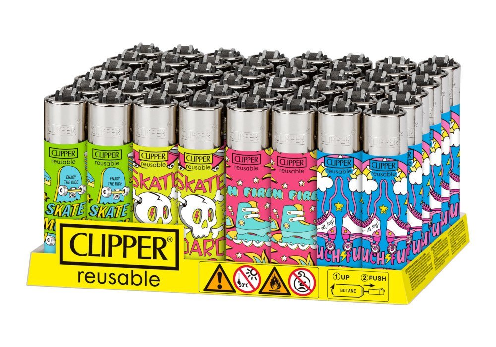 Clipper Lighter Tray Rolling on Fire