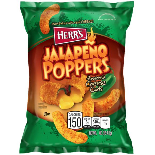 Herr's Jalapeno Poppers Cheese 170g