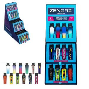 Zengaz Cube Display Slimmy Jet Lighter 1 - Assorted Designs
