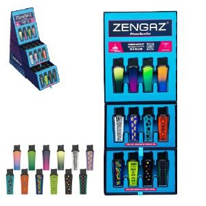 Zengaz Cube Display Slimmy Jet Lighter 2 - Assorted Designs