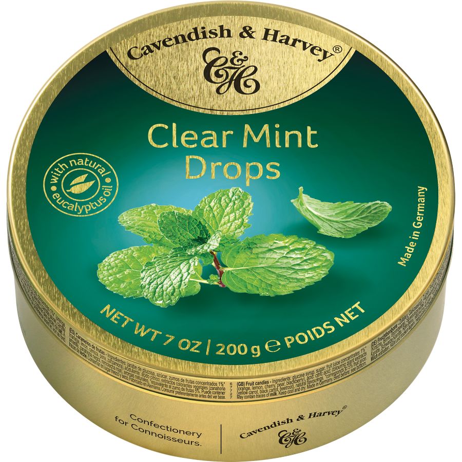 Cavendish & Harvey Clear Mint Drops - 200g