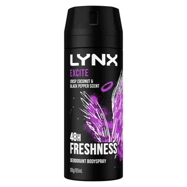 Lynx Excite Coconut Deodorant - Body Spray - 97g/150ml