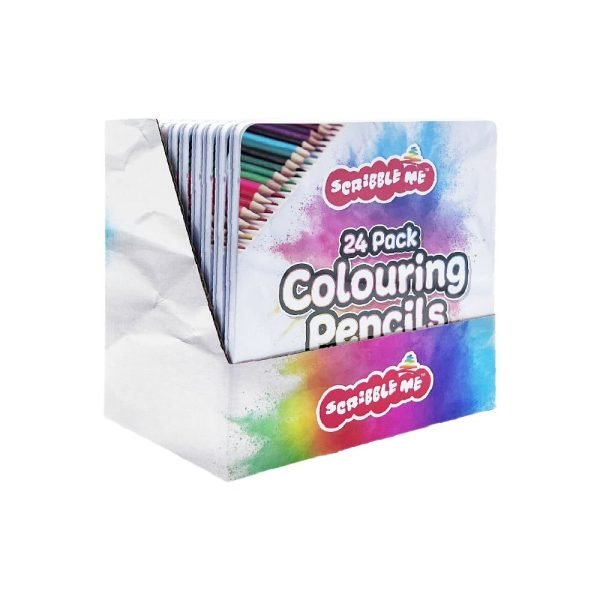 Scribble Me: 24 Pack Colouring Pencils - CDU
