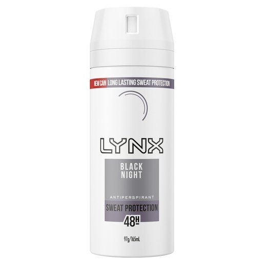 Lynx Black Night Antiperspirant Deodorant - Body Spray - 106g/165ml