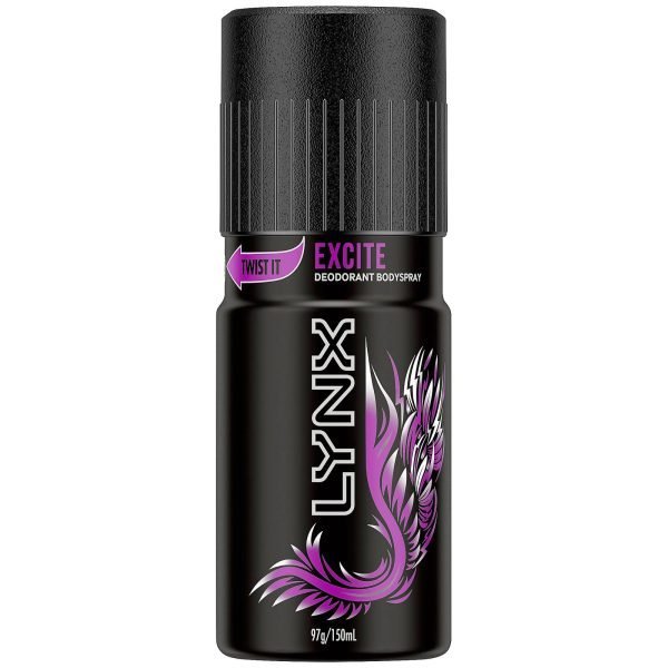 Lynx Excite Deodorant - Body Spray - 97g/150ml