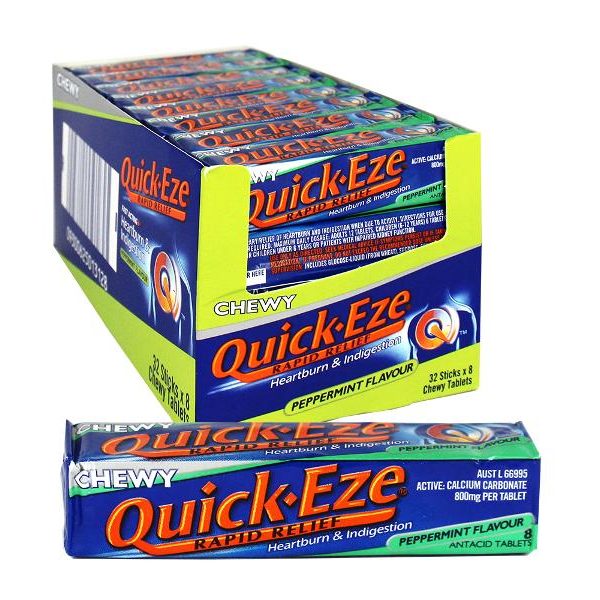 Quick-Eze Chewy Peppermint Flavour - 40g