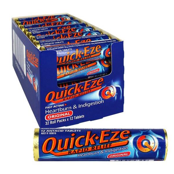 Quick-Eze Regular Rapid Relief Original 10 Lozenges - 25g