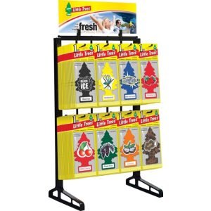 Little Trees Black Plastic Counter Rack Assorted Display - 192 Piece