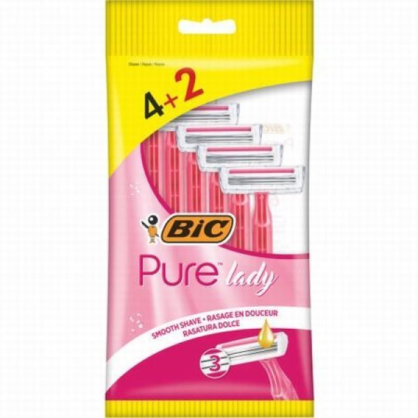 Bic Pure Lady Razor 6 Pack