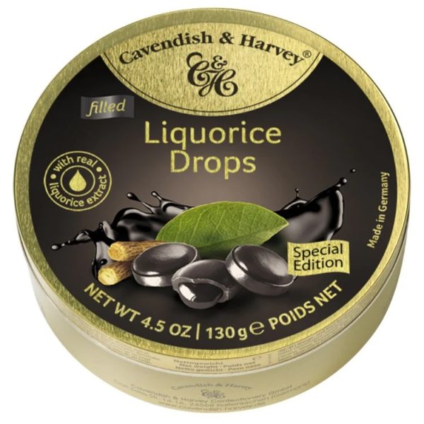 Cavendish and Harvey Liquorice Filled Drops - 130g