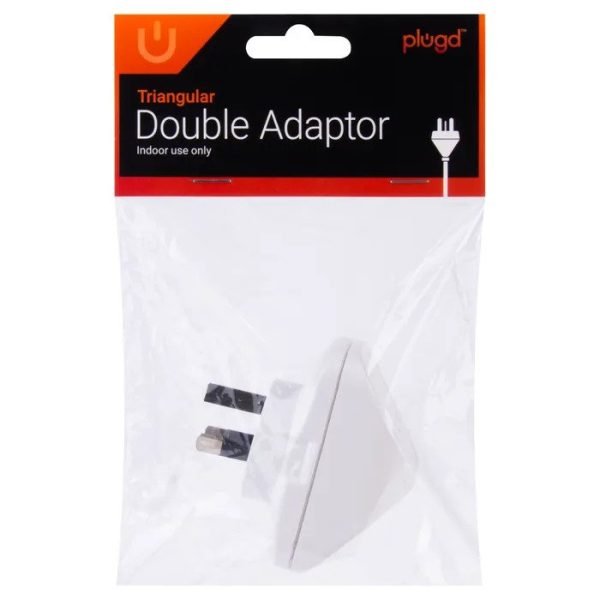 Plugd V Triangular Double Adaptor