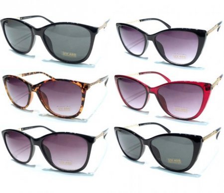 Paris Collection Gold Fashion Sunglasses Assorted Styles