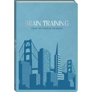 Hinkler Faux Leather Brain Training Puzzle Book
