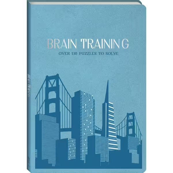 Hinkler Faux Leather Brain Training Puzzle Book
