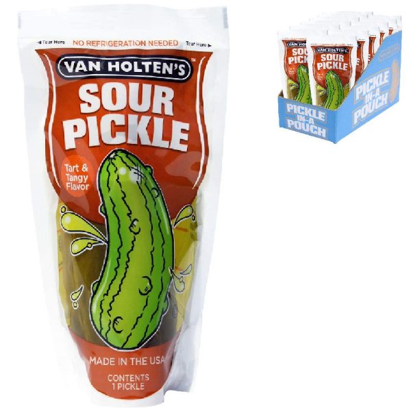 Van Holten's Jumbo Sour Pickle-In-A-Pouch - CDU