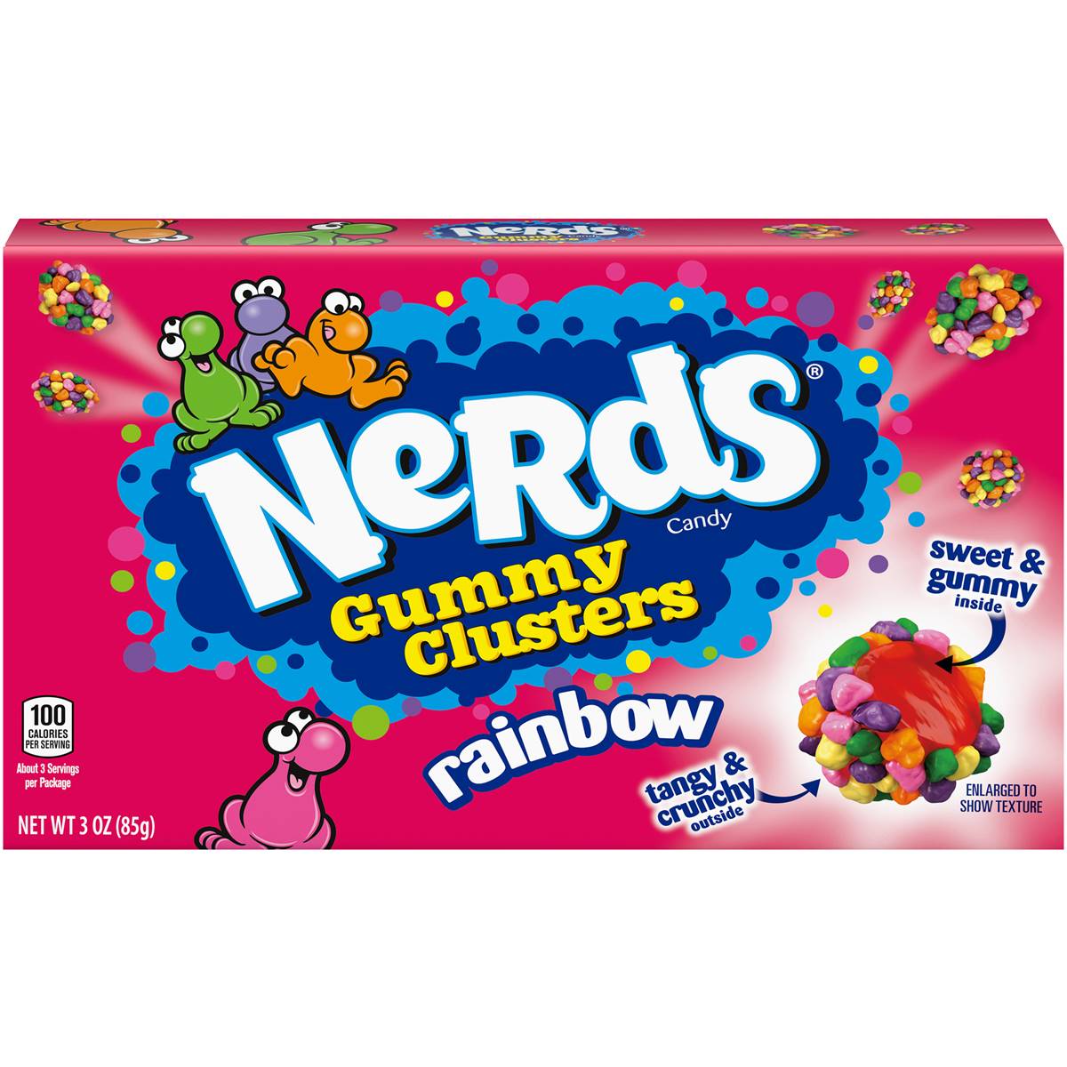 Nerds Gummy Cluster Rainbow Theatre Box 85g