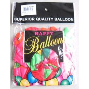 Assorted Colours Part Balloons 50pk