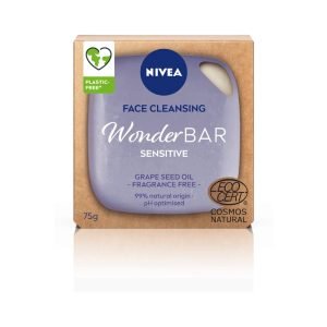 Nivea Face Cleansing WonderBAR Sensitive With Grape Seed Oil - Fragrance Free - 75g