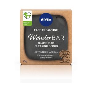 Nivea Face Cleansing WonderBAR Blackhead Clearing Scrub With Activated Charcoal - 75g
