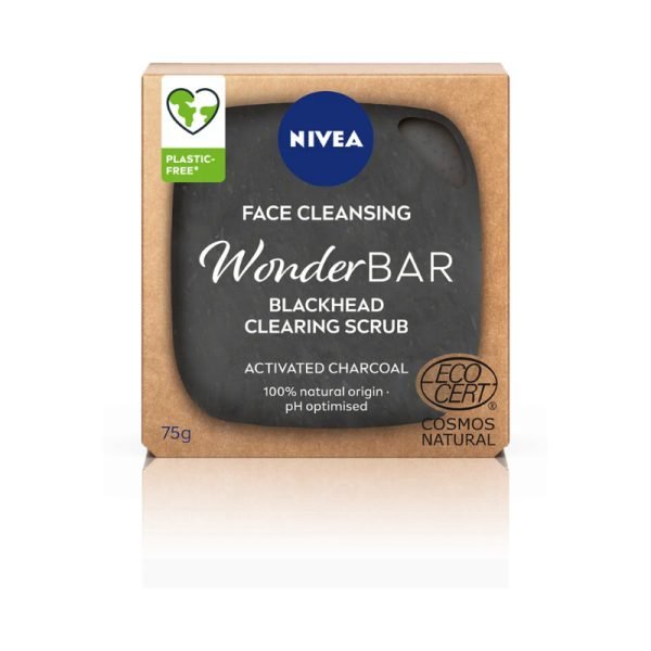 Nivea Face Cleansing WonderBAR Blackhead Clearing Scrub With Activated Charcoal - 75g