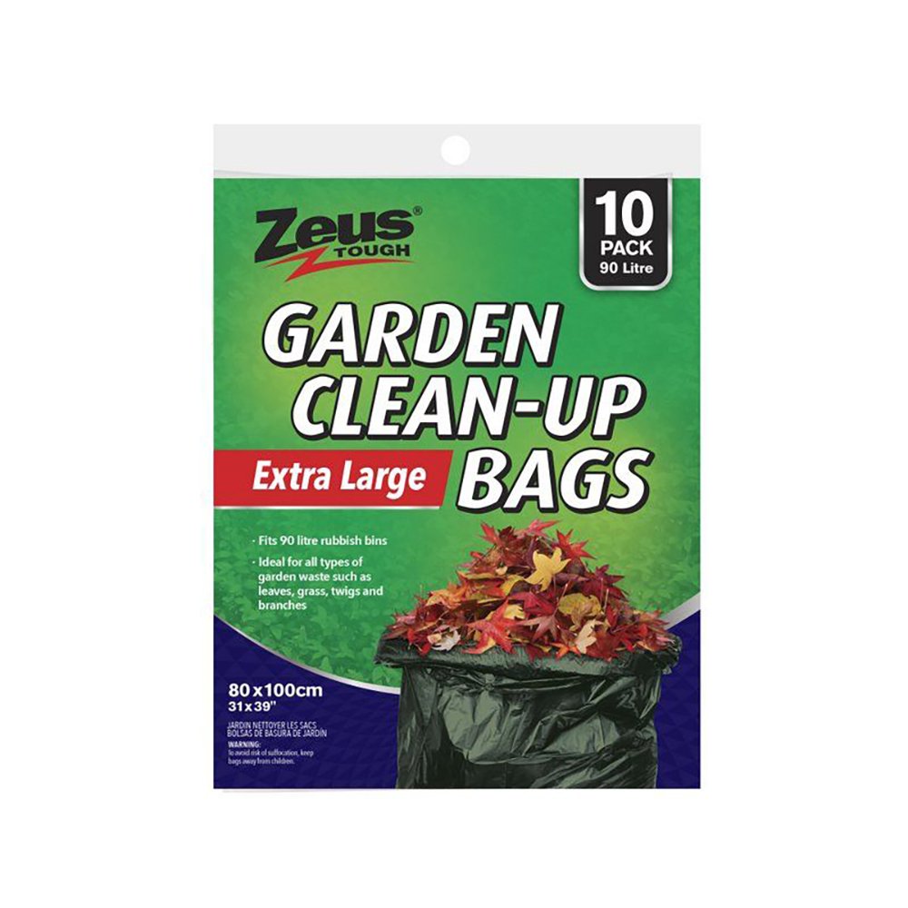 Zeus Garden Clean-up Bags - 90L (10 Pack)