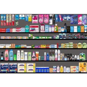 Health & Beauty - 2 Bay Planogram(180x120cm)