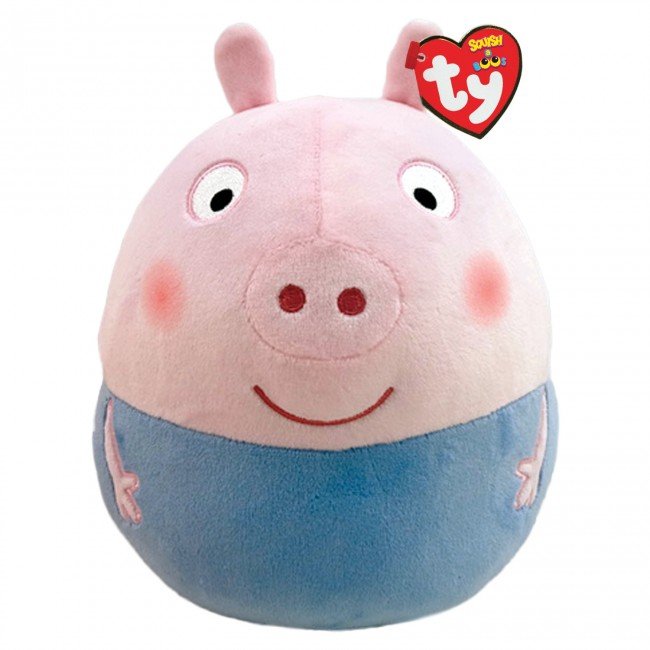 Ty Squish A Boo - Peppa Pig - George - 14" Plush
