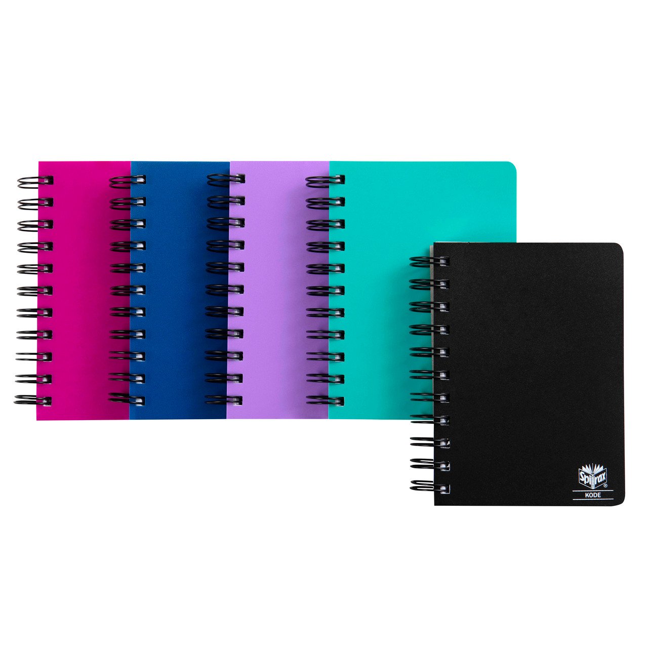 Spirax Kode P962 Solid Notebook 400 Pages - Assorted Colours - 1.48x10.5cm