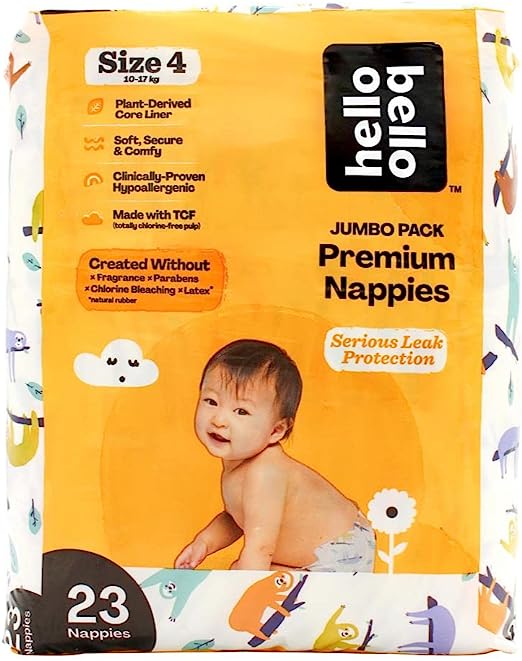 Hello Bello 29PK Jumbo Nappies Size 4