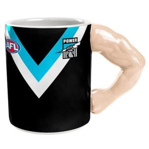 AFL Port Adelaide Guernsey Moulded Coffee Mug Cup