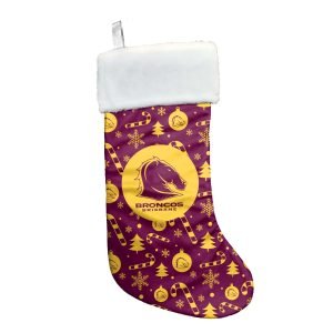 NRL Brisbane Broncos Christmas Stocking