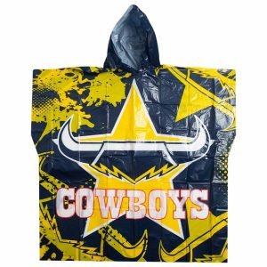 NRL North Queensland Cowboys Full Print Poncho