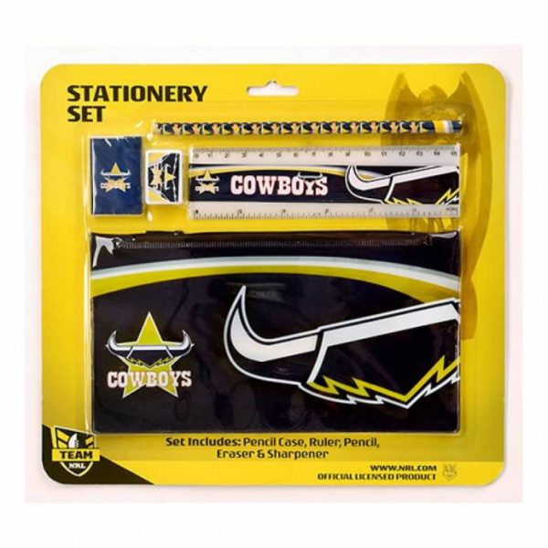 NRL North Queensland Cowboys 5 Piece Stationery Set