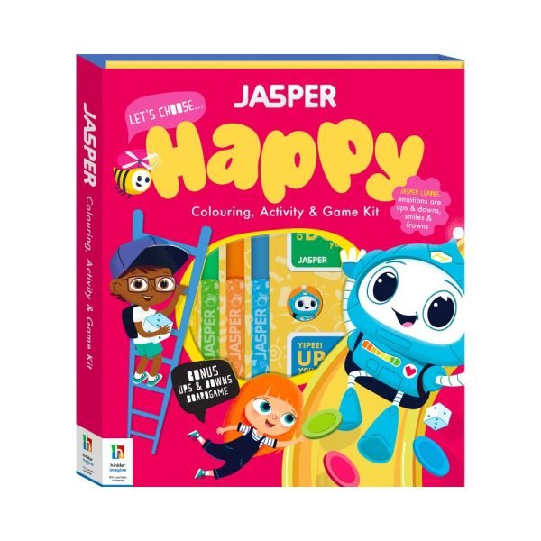 Jasper Let's Choose Happy: Colouring, Activity & Game Kit