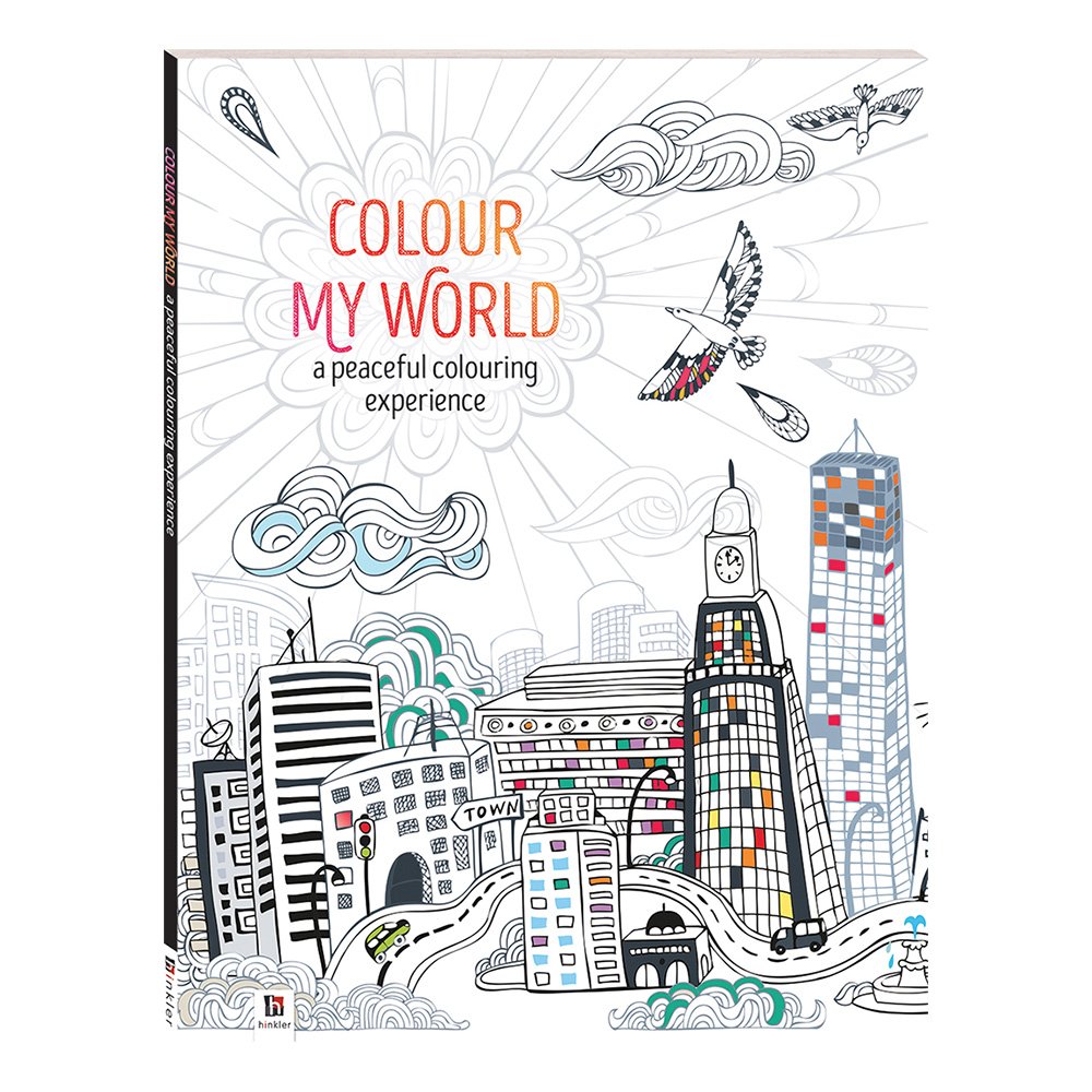 Hinkler Colour My World: A Peaceful Colouring Experience