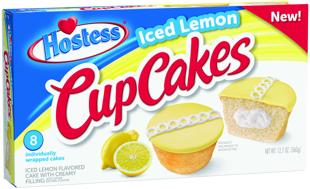 Hostess Iced Lemon Cupcakes 8 Pack - 360g
