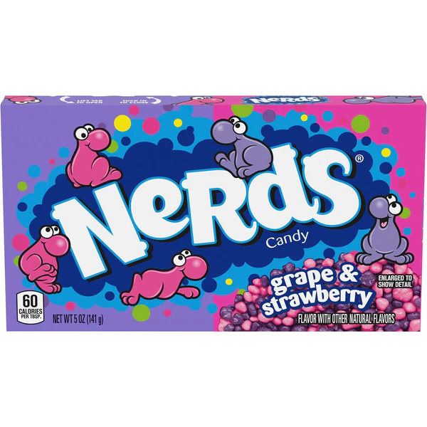 Nerds Grape Strawberry Candy Theatre Box 141g