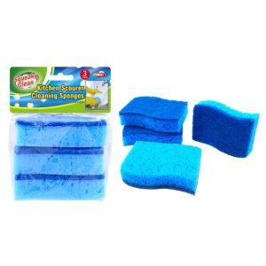 Squeaky Clean 3PK Scourer Cleaning Sponges