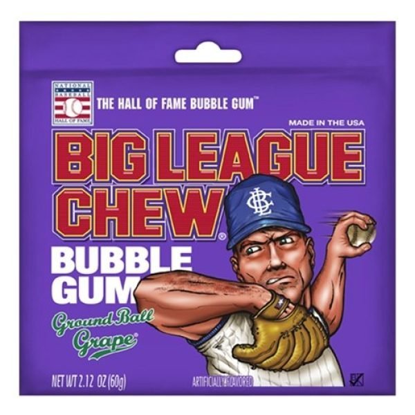 Big League Chew Bubble Gum Grape 2.1oz(60g)
