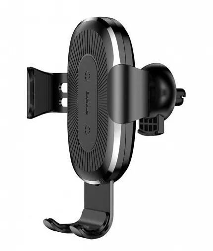 Baseus Gravity Vent Holder Car Mount Wireless Charger - Black