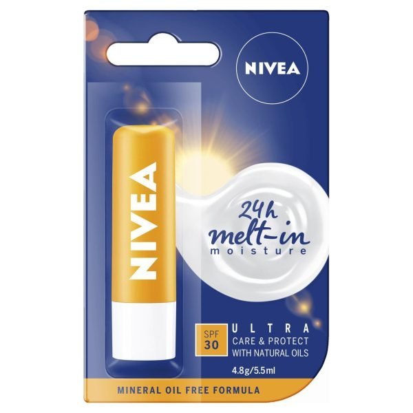 Nivea Lip Balm Ultra Care and Protect SPF30 4.8g