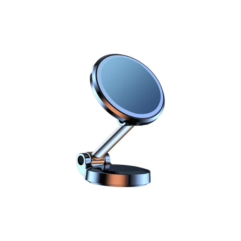 Foldable Magnetic Metal Car Dash and Window Phone Mount - Black