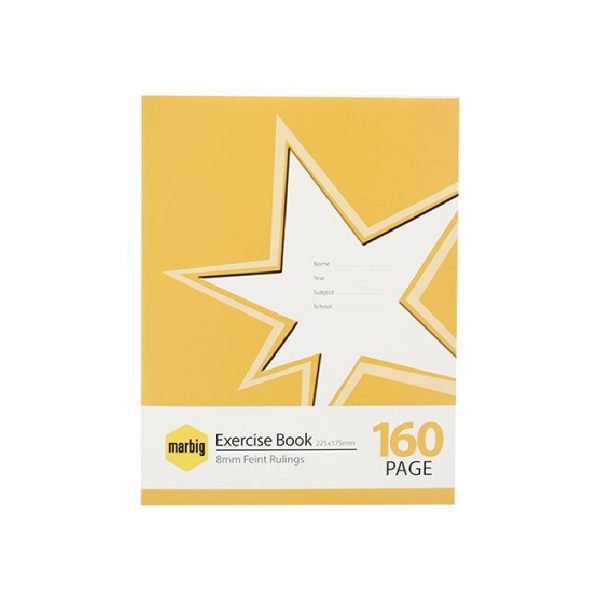 Marbig Star Feint Rulings Exercise Book 160 Pages