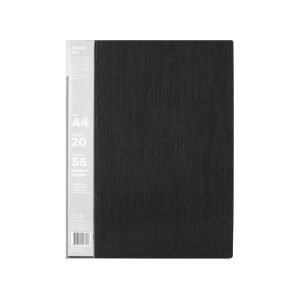 ColourHide A4 My Wingman Display Book Black 20 Pockets