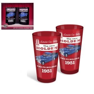 Holden 500mL Heritage Coloured Conical Glasses 2-Pack