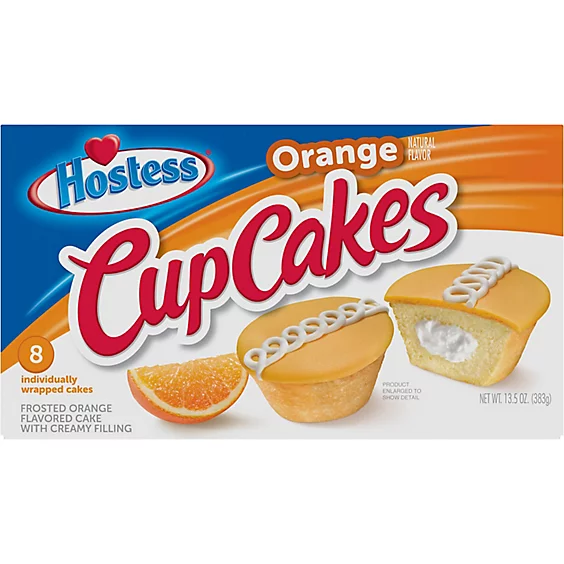 Hostess Orange Cupcake - 8 Pack - 360g