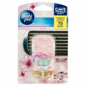 Ambi Pur Premium Car Clip Air Freshener For Her Floral 7.5ml
