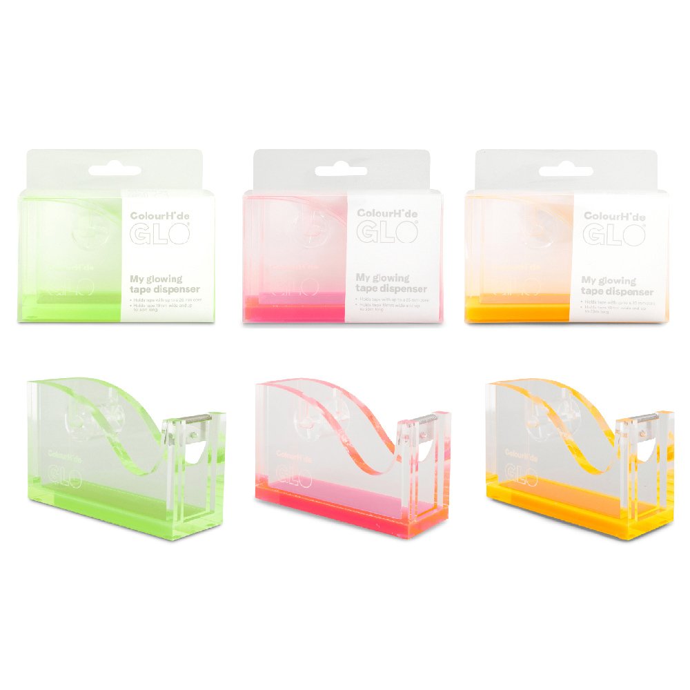 ColourHide Glo Tape Dispenser - Assorted Colours
